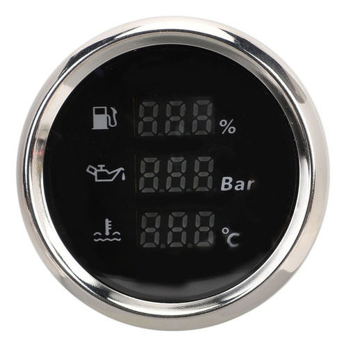 Medidor De Combustible Marino De 52 Mm Con Pantalla Digital