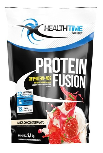 3w Fusion Whey Protein Morango Refil 2,1 Kg