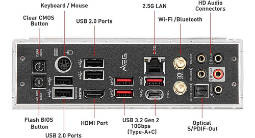 Msi Meg B550 Unify-x Gaming Motherboard (amd Am4, Ddr4, Pcie