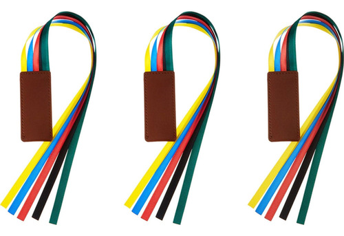 Marcapáginas Ribbon Bookmarks De Piel Sintética Con 5 Colore