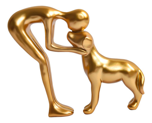 Abraza La Figura De Perro Estatua De La Estatua De La Mesa