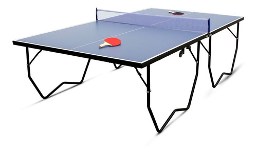 Mesa Ping Pong Plegable Medida Profesional C Paletas Bisonte