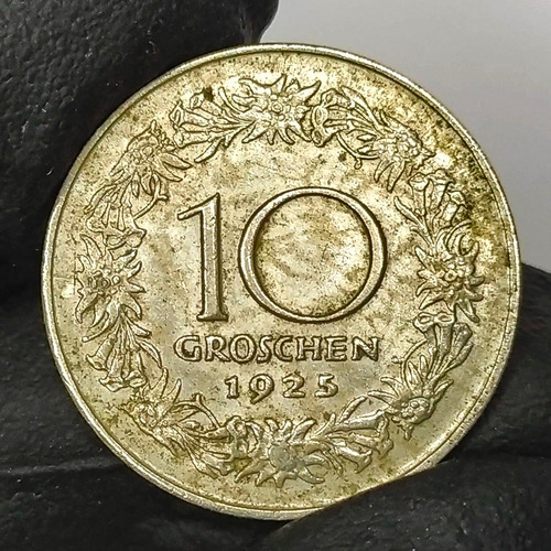 Austria 10 Groschen 1925 Moneda Antigua