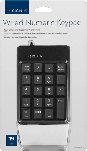 Teclado Numerico Keypad Windows Mac Insignia Alta Calidad