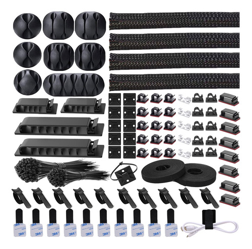 Kit Organizador De Gestión De Cables Drivuu 311 Piezas Con F
