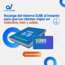 Comprar Carga Virtual - Recarga Sube Sumate A La Mayor Red Del País!