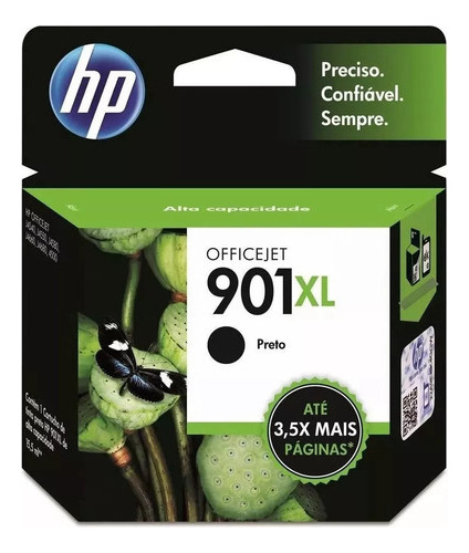 Cartucho De Tinta Hp 901xl Cc654ab Preto Novo