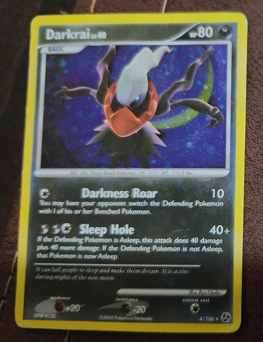 Carta Pokemon Darkrai 4/106