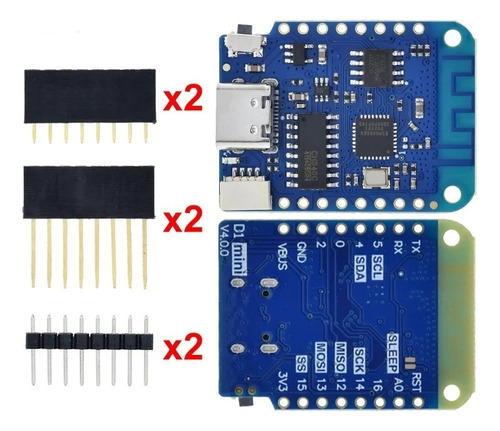 Wemos D1 Mini Esp8266 Nodemcu + Pantalla Oled 0.66 Ssd1306
