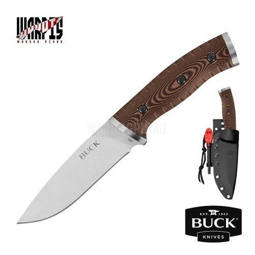 Imagen 2 de 10 de Cuchillo Buck 863 Selkirk Acero 420hc Hoja 12,5cm Micarta