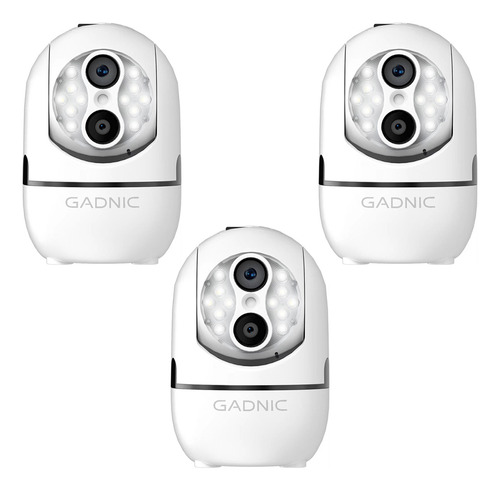 Kit Seguridad Gadnic 4 Camaras Domo Lente Dual Motorizada