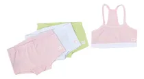 Comprar Kit 3 Calcinha Menina Infantil Juvenil +1 Sutia Promoção