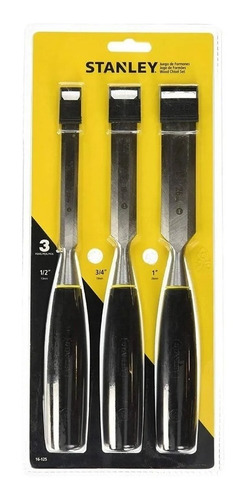 Kit De 3 Formones 13, 19 Y 25 Mm Stanley 16-125la