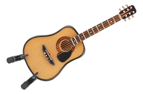 Maqueta De Miniguitarra, Decoración De Madera En Miniatura P