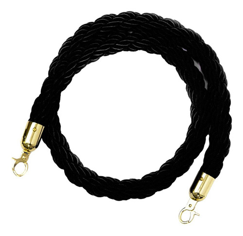 Barreras De Cuerda - De Control De Multitudes De 1.5m Negro