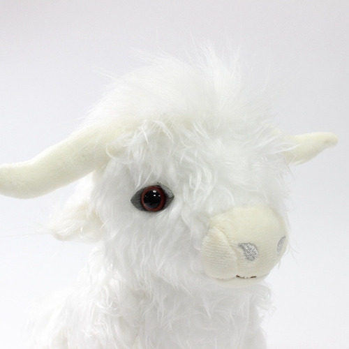 Blanco Highland Cow Peluche Muñeca Juguete Cumpleaño Regalo