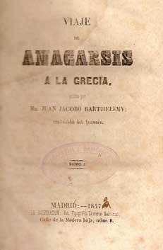 Viaje De Anacarsis A La Grecia. Madrid. 1847. 3 Tomos