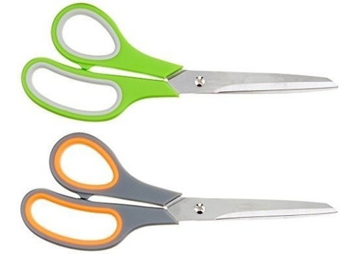 Imagen 3 de 6 de Tijera Multiproposito Amazonbasics 3 Unidades Verde Y Gris 2