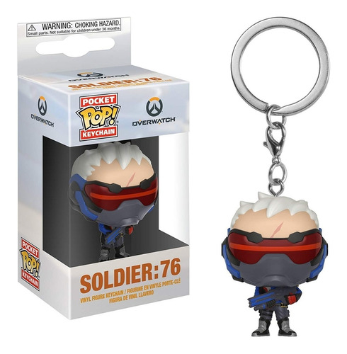 Soldier Overwatch Funko Pocket Pop Llavero League Of Legends