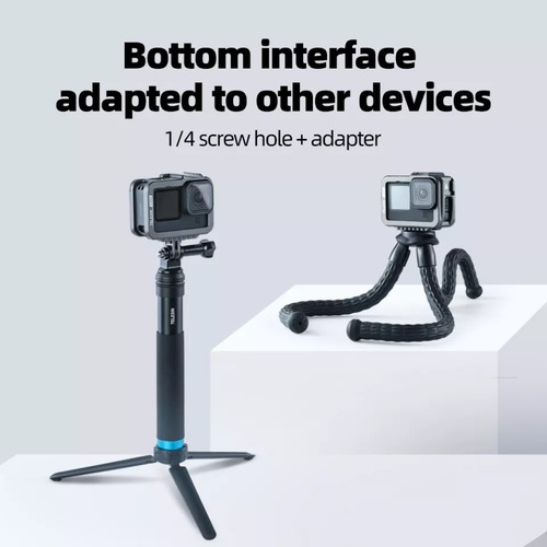 Case Frame De Aluminio Para Gopro Hero 10/9 Con Doble Zapata
