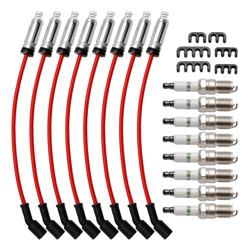 8 Bujías Y Cables Para Chevy Gmc 4,8 L 5,3 L 6,0 L V8
