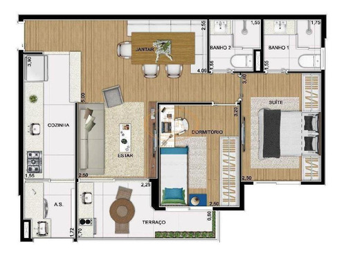 Apartamento Com 2 Dormitório(s) Localizado(a) No Bairro Vila Prudente Em São Paulo / São Paulo - 17847:925955