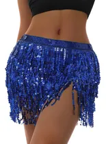 Comprar Falda Pareo De Lentejuelas Danza Del Vientre Fiesta Danza