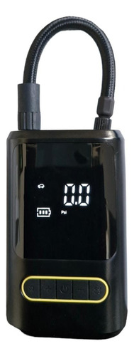 Inflador De Neumáticos Portátil Genérico Atj-8466 Color Negro 7.4