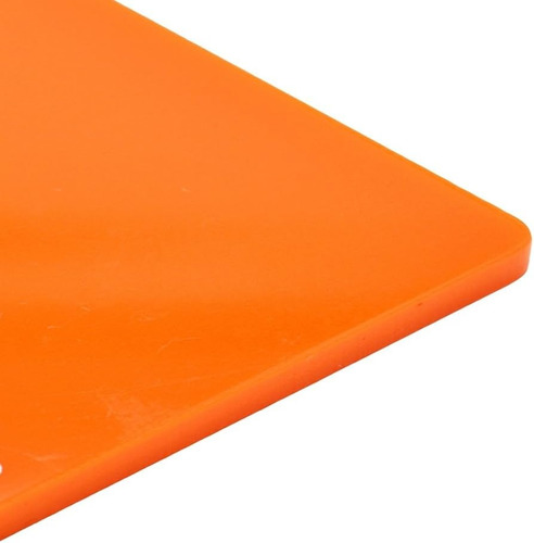 Placa Acrilico Naranja 122x244cm 3mm Colada Importado