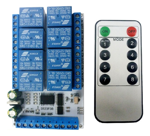 Relé Infrarrojo Ir23f08, Módulo 8, Control Remoto Multifunci