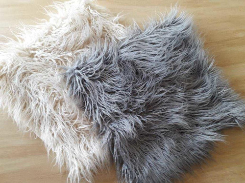 Almohadon Pelo Largo 40x40 Pack X 2 Unid 3cm