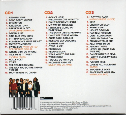 Ub40 Essential 3cds Nuevo Bob Marley Peter Tosh Ziggy Ciudad