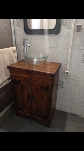 Imagen 5 de 8 de Mueble De Baño.madera Maciza (sin Bacha)