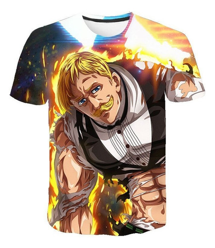 Hjb Camiseta De Anime Sin Of Pride De Escanor Lion Con