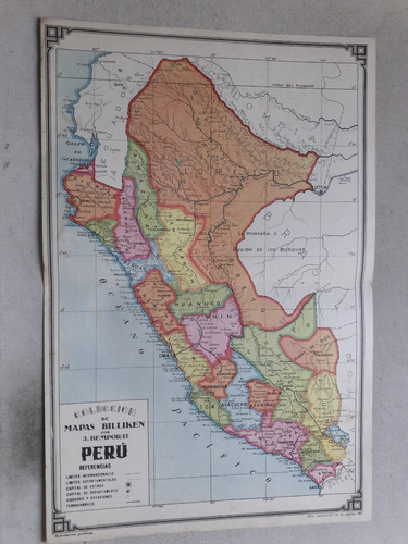 Lamina Coleccion De Mapas Billiken Peru Por Bemporat