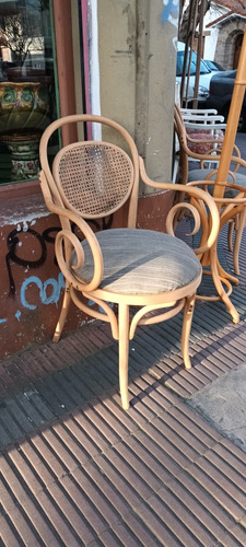 Antigua Pareja De Sillones Thonet Lavados Impecables