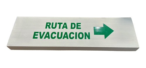 Señalamiento Letrero Decorativo Ruta De Evacuación 35x10cms