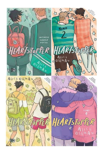 Heartstopper 1- 2- 3 Y 4 - Pack X 4 Libros Saga Completa