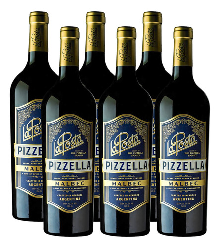 Vino Tinto La Posta Pizzella Malbec 6x750 Ml - Catena