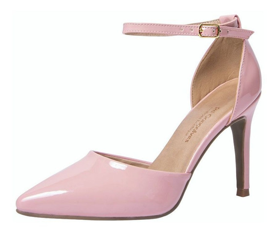 sapato scarpin rosa bebe