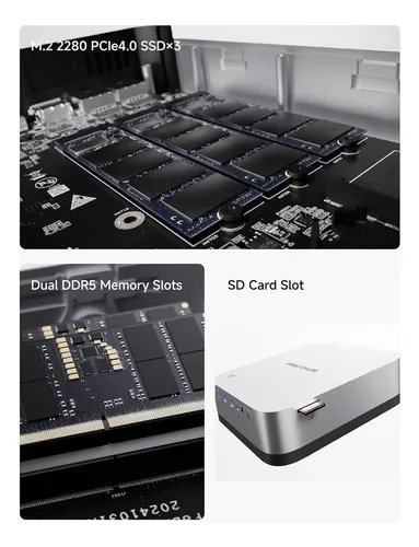Minisforum Mini Pc Amd Ryzen Ai 9 Hx370,wifi 7,32/512gb