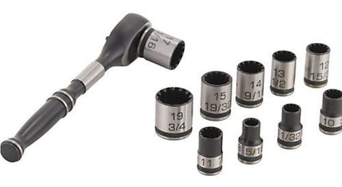 Set Dados Mando 3/8 11 Piezas Ubermann