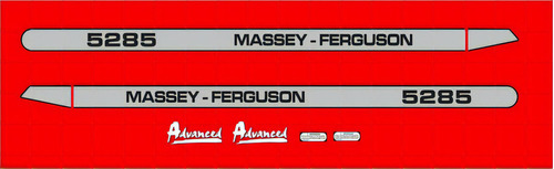 Kit De Adesivos Emblema Trator Massey Ferguson Mf 5285 Cor Massey 5285
