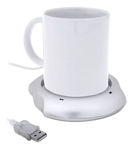 EMPORIUMZOOM Set calienta Tazas USB Inteligente Blanco. Calentador de Tazas.  Sistema de Calentador de Bebidas. Evita Que Tus Bebidas se enfríen  rápidamente. : : Informática