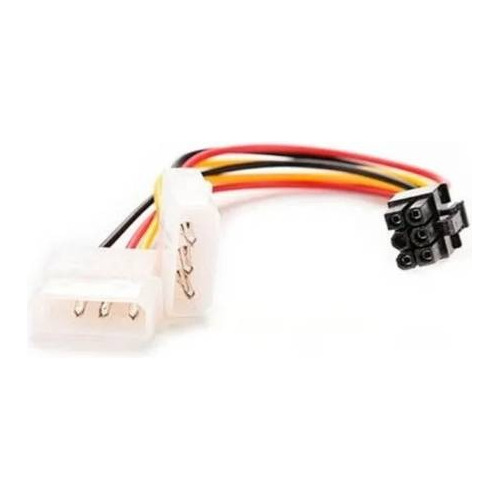 Pack De 2 Cables Molex 2 X 4pin A 6pin Para Tarjeta Video