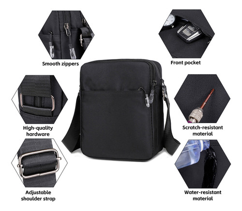 Pj Bandolera Ligera De Viaje Para Hombres Y Mujeres