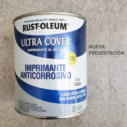 Imagen 4 de 5 de Primer Gris Imprimante Anticorrosivo Ultra Cover Base Agua