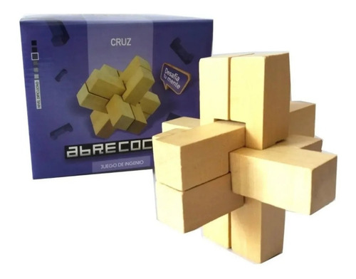 Imagen 4 de 7 de Juego De Ingenio De Madera Abrecocos Cruz Ciencia Para Todos
