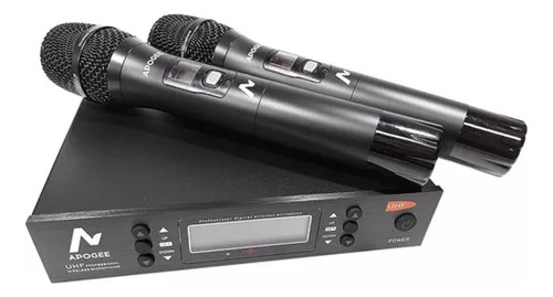 Microfono Inalambrico Apogee U-22h Uhf Doble De Mano 100 Fre