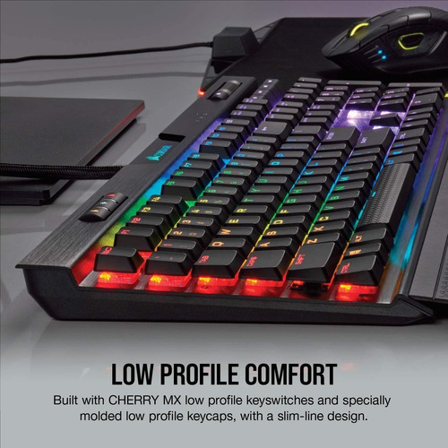 Teclado Corsair K70 Rgb Mk.2 Cherry Mx Low Profile Speed